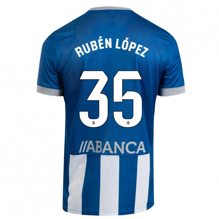 Danxen Homem Camisola Rubén López #35 Azul Cinza Branco Principal 2026/27 Camisa Brasil