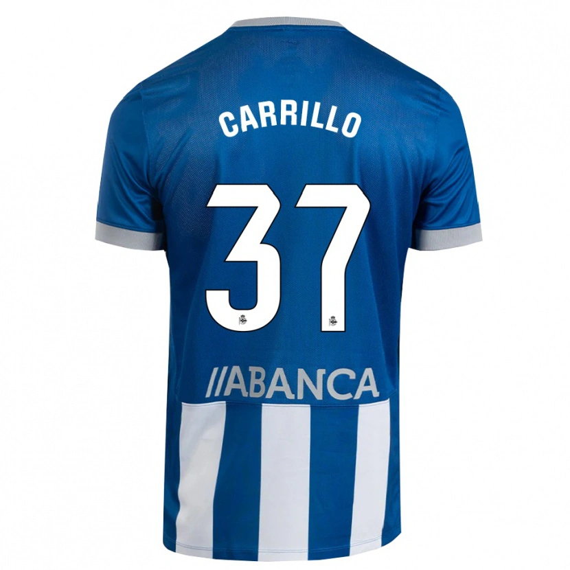 Danxen Homem Camisola Noé Carrillo #37 Azul Cinza Branco Principal 2026/27 Camisa Brasil