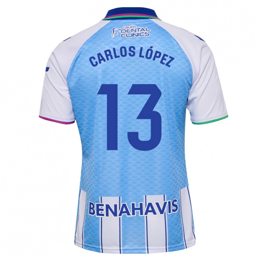 Danxen Homem Camisola Carlos López #13 Azul Céu Profundo Branco Principal 2026/27 Camisa Brasil