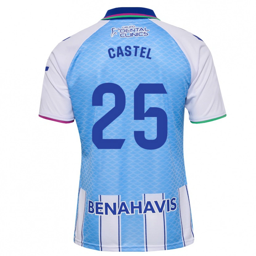 Danxen Homem Camisola Sergio Castel #25 Azul Céu Profundo Branco Principal 2026/27 Camisa Brasil