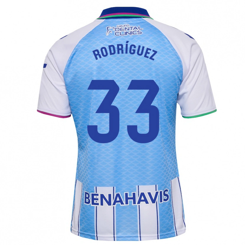 Danxen Homem Camisola Alfonso Rodríguez #33 Azul Céu Profundo Branco Principal 2026/27 Camisa Brasil