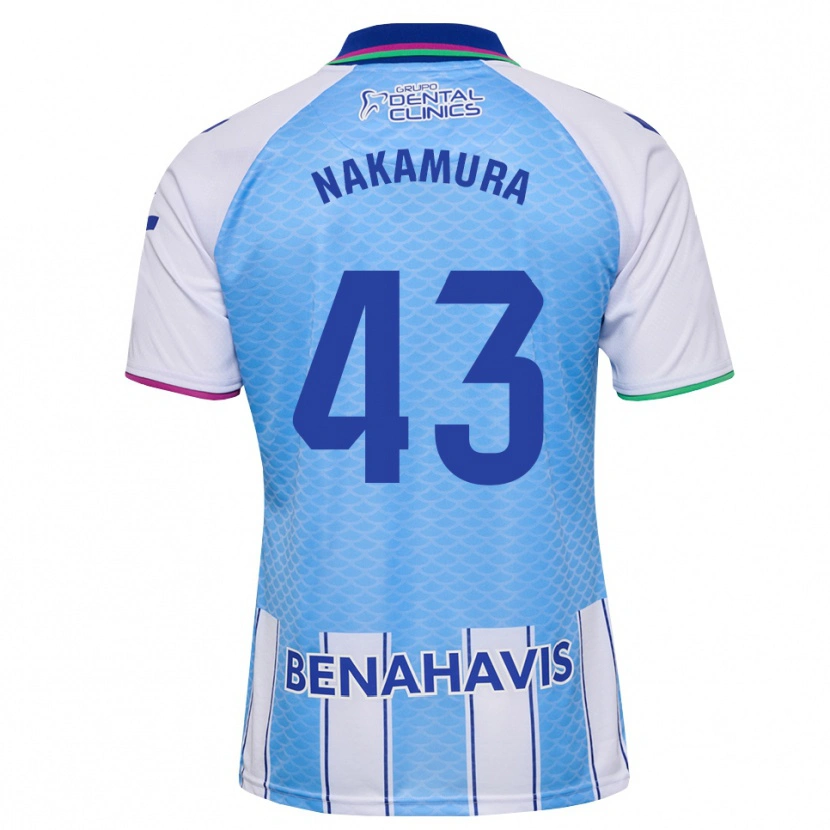 Danxen Homem Camisola Mare Nakamura #43 Azul Céu Profundo Branco Principal 2026/27 Camisa Brasil