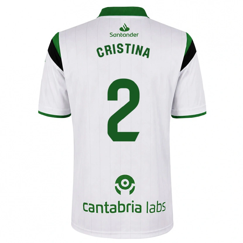 Danxen Homem Camisola Cristina Muñoz García #2 Branco Verde Preto Principal 2026/27 Camisa Brasil