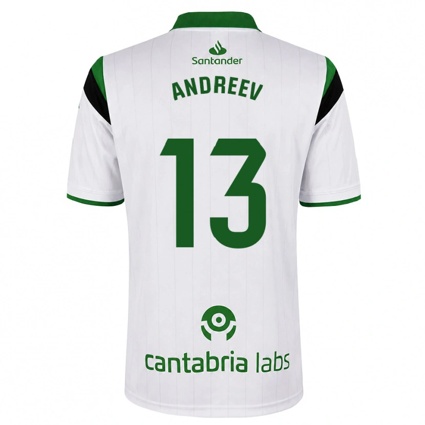 Danxen Homem Camisola Plamen Andreev #13 Branco Verde Preto Principal 2026/27 Camisa Brasil