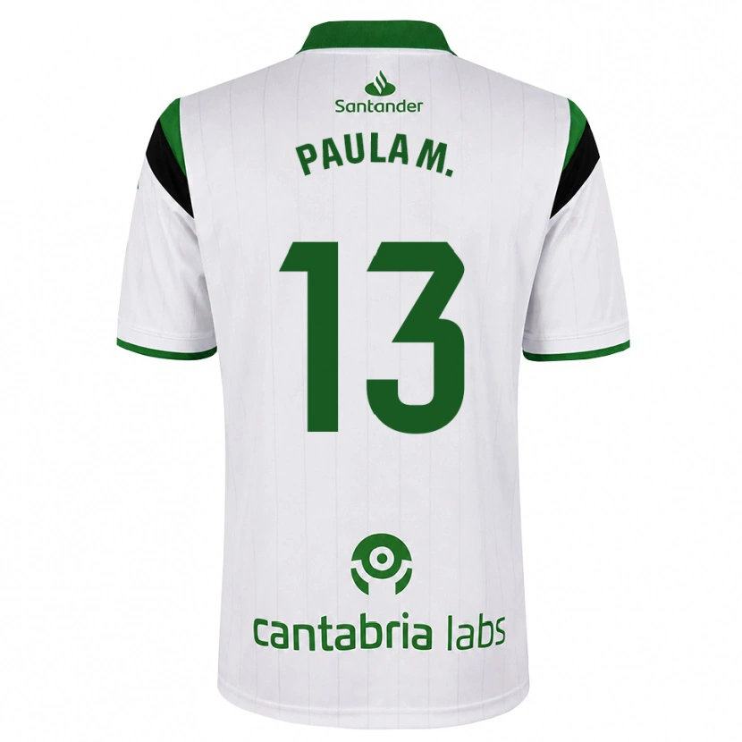 Danxen Homem Camisola Paula Muñoz Álvarez #13 Branco Verde Preto Principal 2026/27 Camisa Brasil