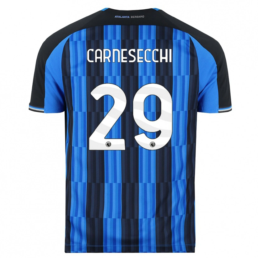 Danxen Homem Camisola Marco Carnesecchi #29 Azul Preto Vermelho Principal 2026/27 Camisa Brasil