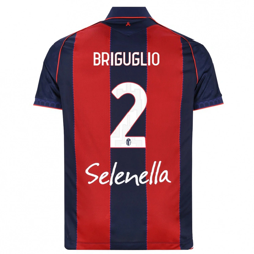 Danxen Homem Camisola Christian Briguglio #2 Azul Real Vermelho Branco Principal 2026/27 Camisa Brasil