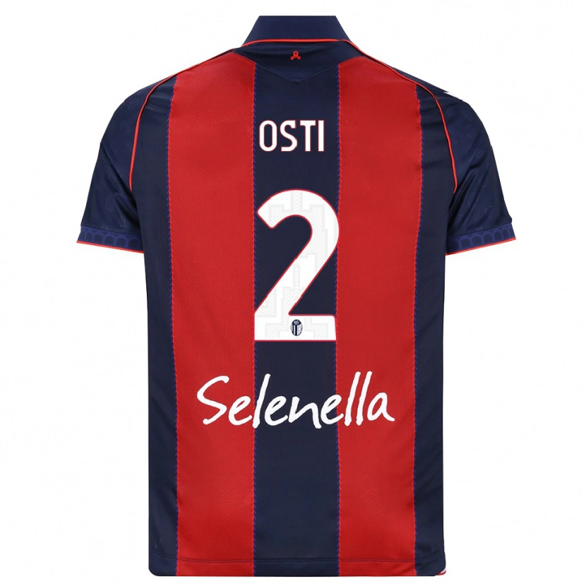 Danxen Homem Camisola Gabriele Osti #2 Azul Real Vermelho Branco Principal 2026/27 Camisa Brasil