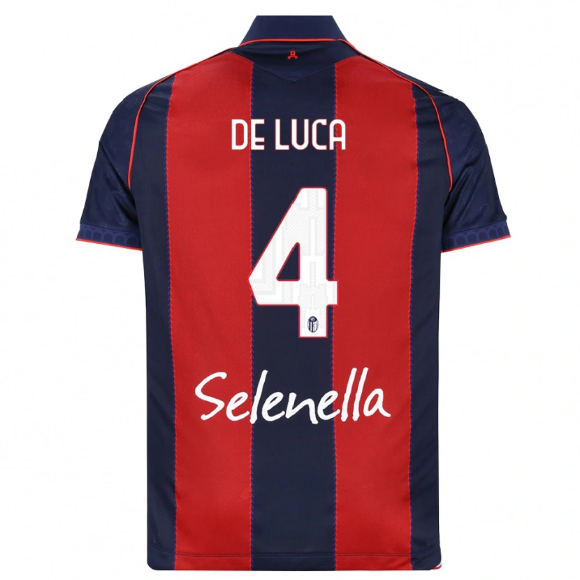 Danxen Homem Camisola Alessandro De Luca #4 Azul Real Vermelho Branco Principal 2026/27 Camisa Brasil