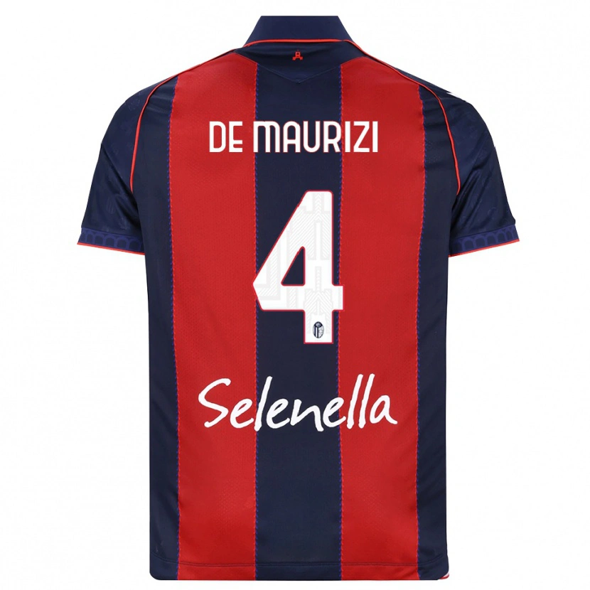 Danxen Homem Camisola Alessandro De Maurizi #4 Azul Real Vermelho Branco Principal 2026/27 Camisa Brasil