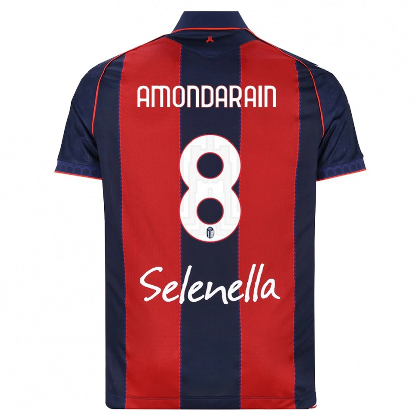 Danxen Homem Camisola Mikel Amondarain #8 Azul Real Vermelho Branco Principal 2026/27 Camisa Brasil