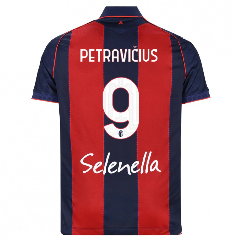 Danxen Homem Camisola Joris Petravičius #9 Azul Real Vermelho Branco Principal 2026/27 Camisa Brasil