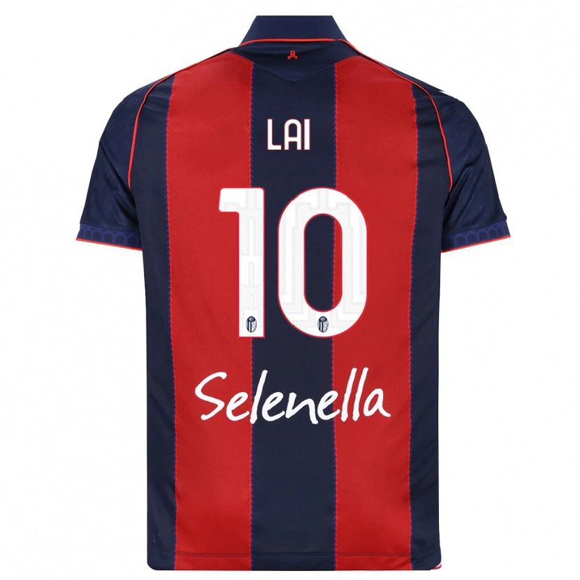 Danxen Homem Camisola Luca Lai #10 Azul Real Vermelho Branco Principal 2026/27 Camisa Brasil