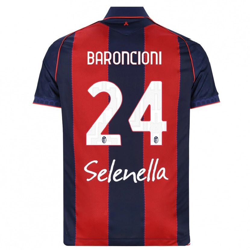 Danxen Homem Camisola Davide Baroncioni #24 Azul Real Vermelho Branco Principal 2026/27 Camisa Brasil