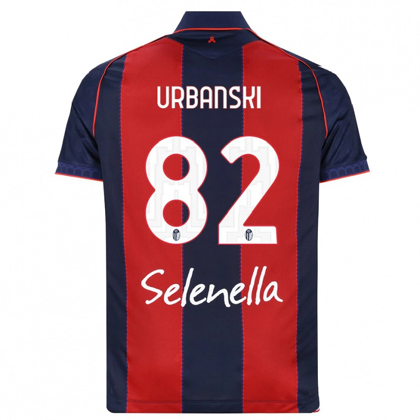 Danxen Homem Camisola Kacper Urbanski #82 Azul Real Vermelho Branco Principal 2026/27 Camisa Brasil