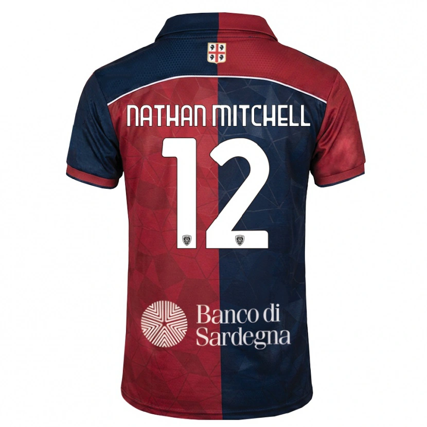 Danxen Homem Camisola Anton Nathan Mitchell #12 Bordô Azul Real Principal 2026/27 Camisa Brasil