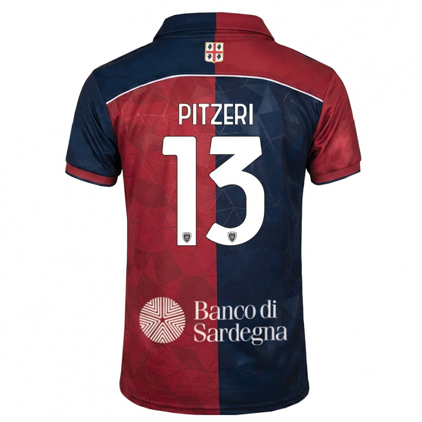 Danxen Homem Camisola Yari Pitzeri #13 Bordô Azul Real Principal 2026/27 Camisa Brasil