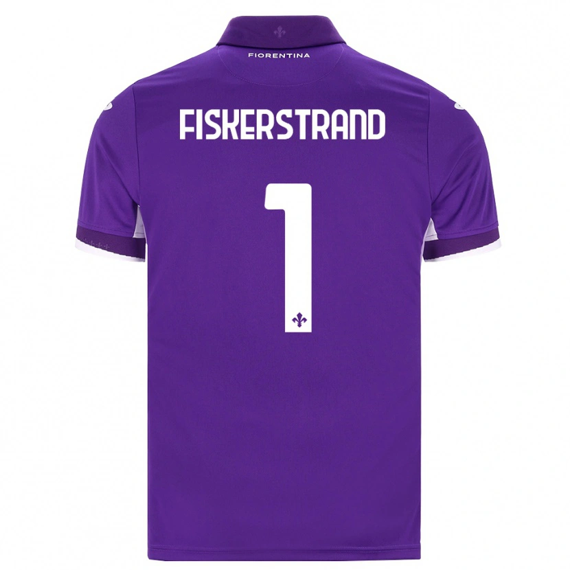 Danxen Homem Camisola Cecilie Fiskerstrand #1 Roxo Branco Rosa Principal 2026/27 Camisa Brasil