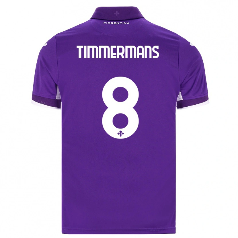 Danxen Homem Camisola Loric Timmermans #8 Roxo Branco Rosa Principal 2026/27 Camisa Brasil