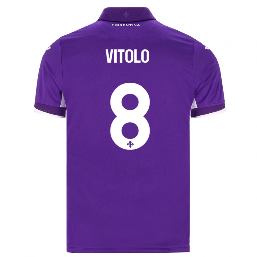 Danxen Homem Camisola Federico Vitolo #8 Roxo Branco Rosa Principal 2026/27 Camisa Brasil