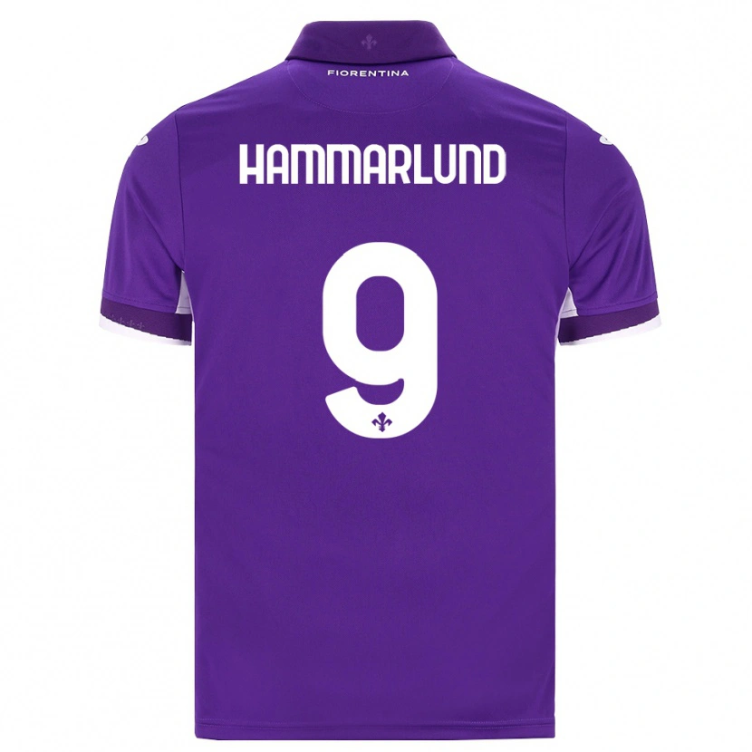 Danxen Homem Camisola Pauline Hammarlund #9 Roxo Branco Rosa Principal 2026/27 Camisa Brasil