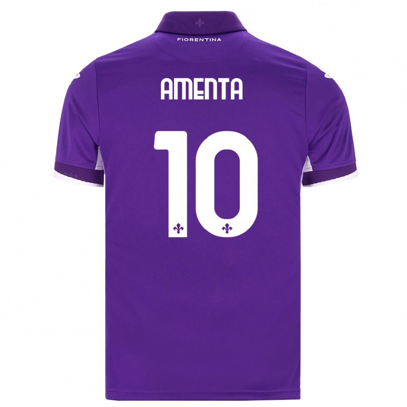 Danxen Homem Camisola Francesco Amenta #10 Roxo Branco Rosa Principal 2026/27 Camisa Brasil