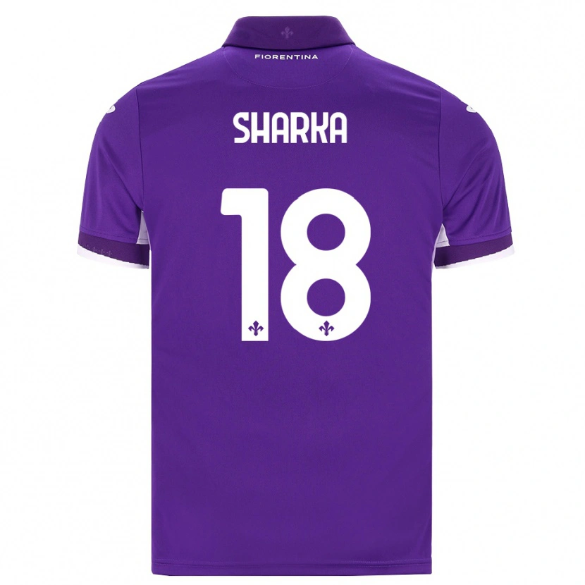 Danxen Homem Camisola Gentjan Sharka #18 Roxo Branco Rosa Principal 2026/27 Camisa Brasil