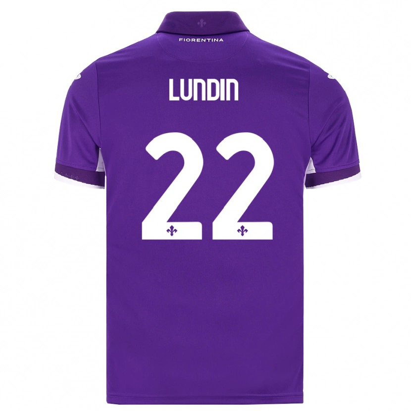 Danxen Homem Camisola Karin Lundin #22 Roxo Branco Rosa Principal 2026/27 Camisa Brasil