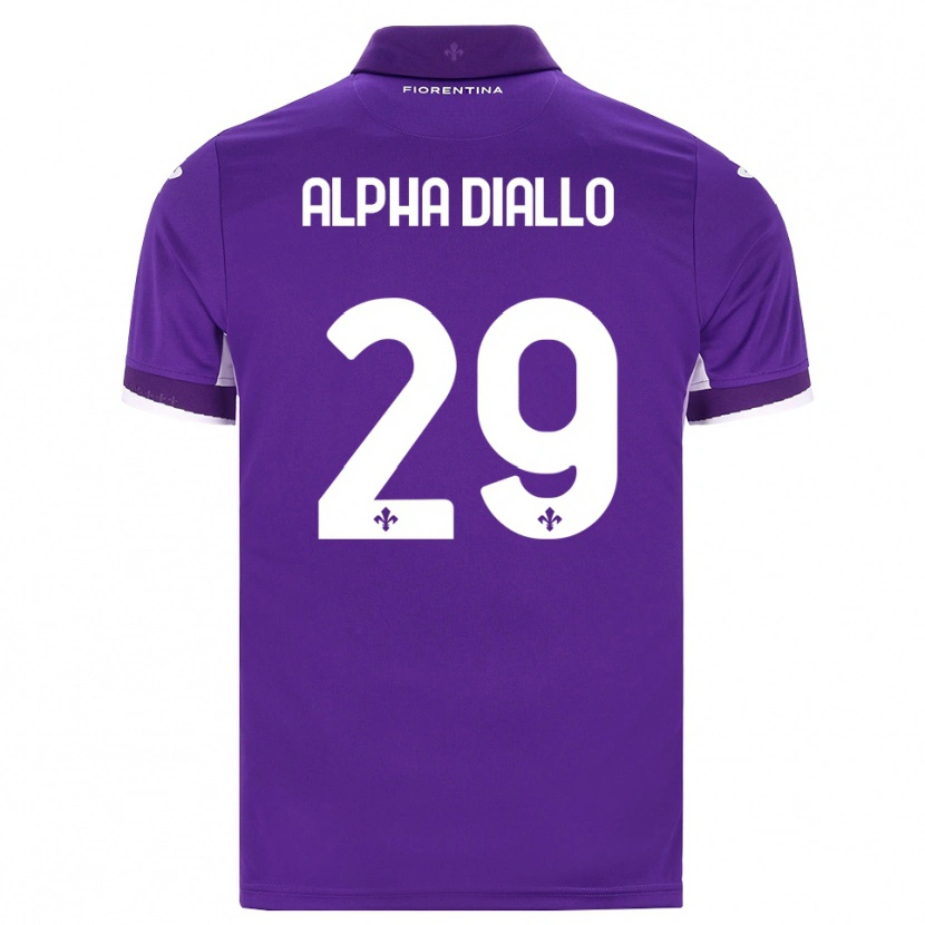 Danxen Homem Camisola Alpha Diallo #29 Roxo Branco Rosa Principal 2026/27 Camisa Brasil