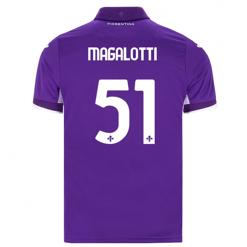 Danxen Homem Camisola Mattia Magalotti #51 Roxo Branco Rosa Principal 2026/27 Camisa Brasil