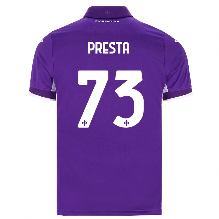 Danxen Homem Camisola Francesco Presta #73 Roxo Branco Rosa Principal 2026/27 Camisa Brasil