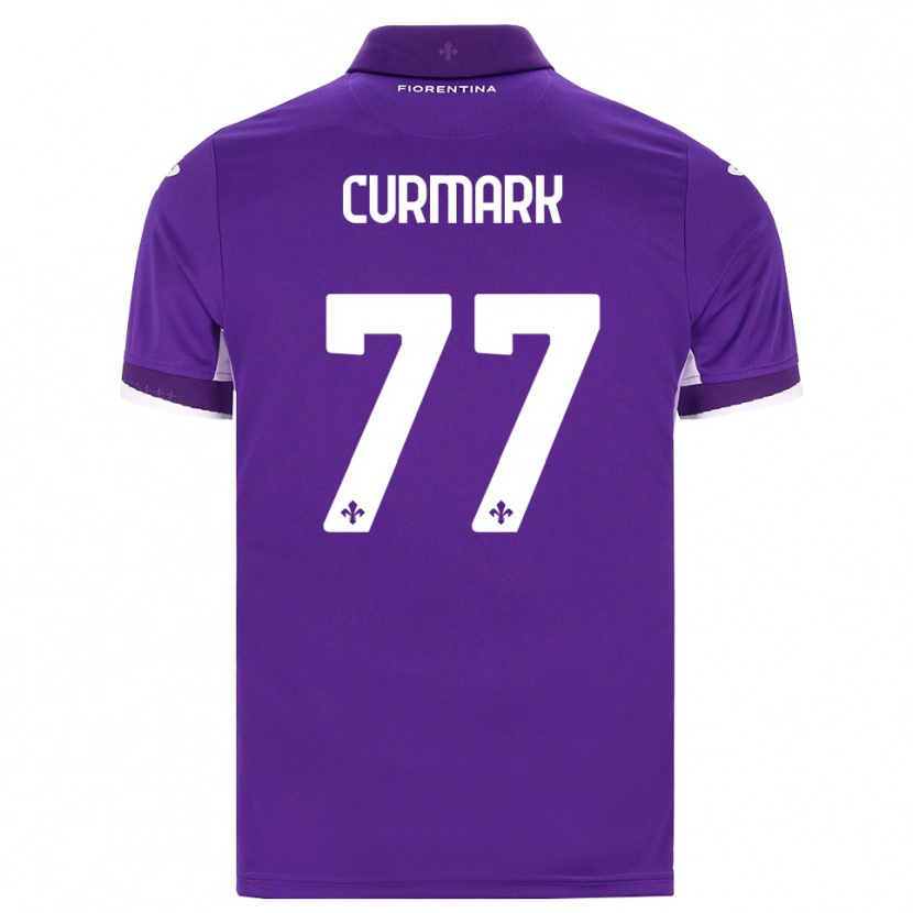 Danxen Homem Camisola Filippa Curmark #77 Roxo Branco Rosa Principal 2026/27 Camisa Brasil
