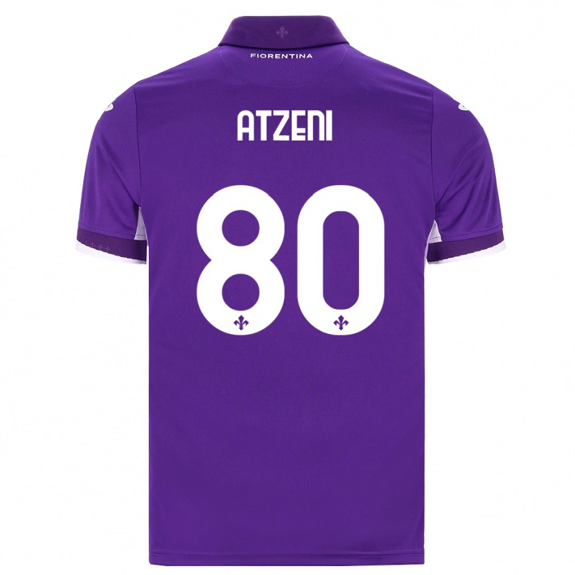 Danxen Homem Camisola Davide Atzeni #80 Roxo Branco Rosa Principal 2026/27 Camisa Brasil
