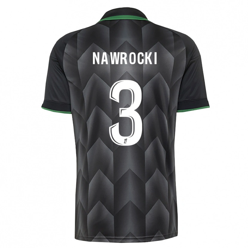 Danxen Homem Camisola Maik Nawrocki #3 Branco Preto Verde Alternativa 2026/27 Camisa Brasil