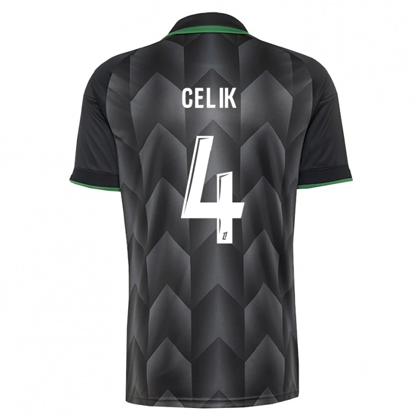Danxen Homem Camisola Nidal Celik #4 Branco Preto Verde Alternativa 2026/27 Camisa Brasil