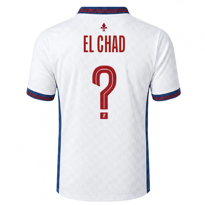 Danxen Homem Camisola Nesryne El Chad #0 Vermelho Branco Azul Alternativa 2026/27 Camisa Brasil