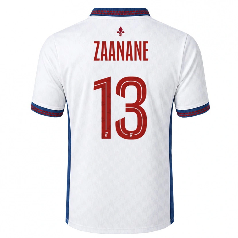 Danxen Homem Camisola Hacène Zaanane #13 Vermelho Branco Azul Alternativa 2026/27 Camisa Brasil