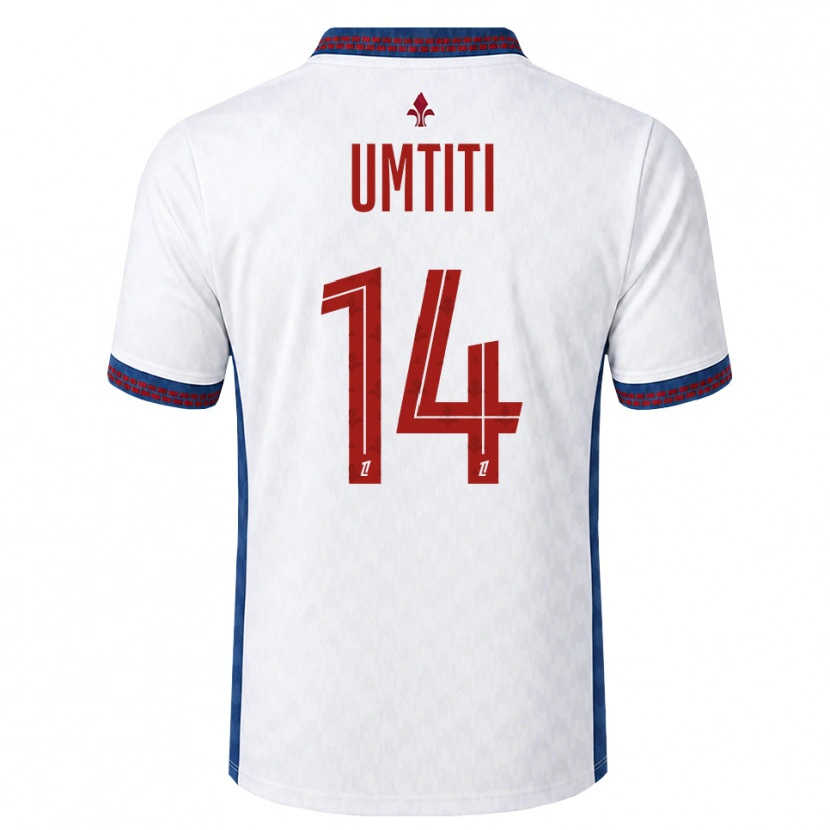 Danxen Homem Camisola Samuel Umtiti #14 Vermelho Branco Azul Alternativa 2026/27 Camisa Brasil