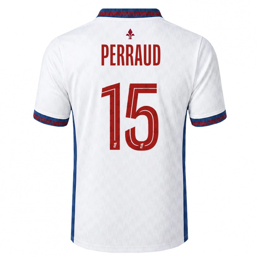 Danxen Homem Camisola Romain Perraud #15 Vermelho Branco Azul Alternativa 2026/27 Camisa Brasil