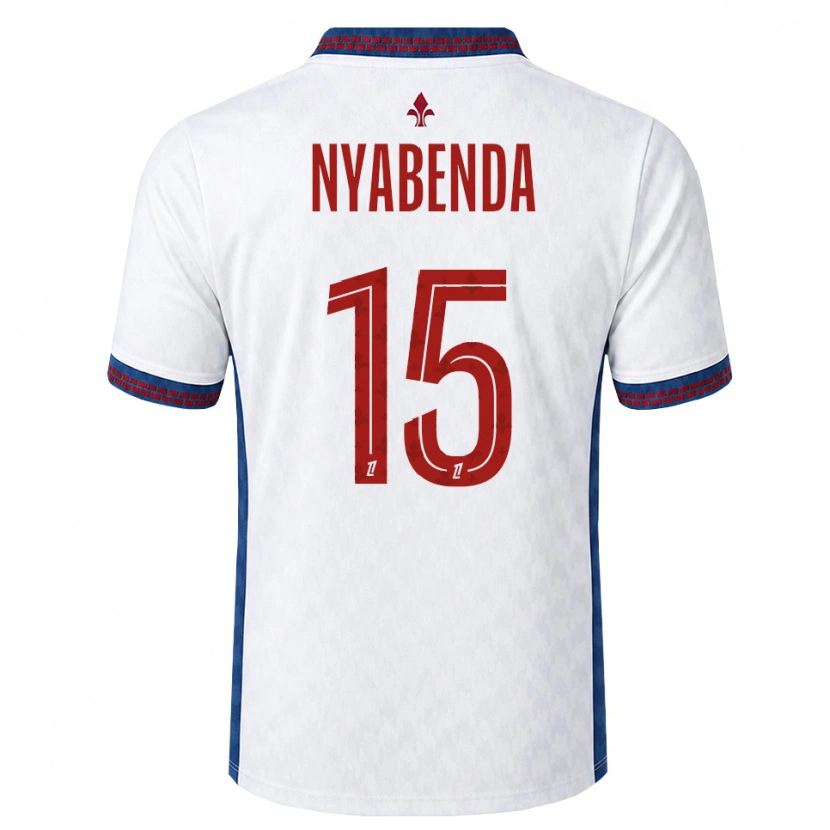 Danxen Homem Camisola Kassim Nyabenda #15 Vermelho Branco Azul Alternativa 2026/27 Camisa Brasil