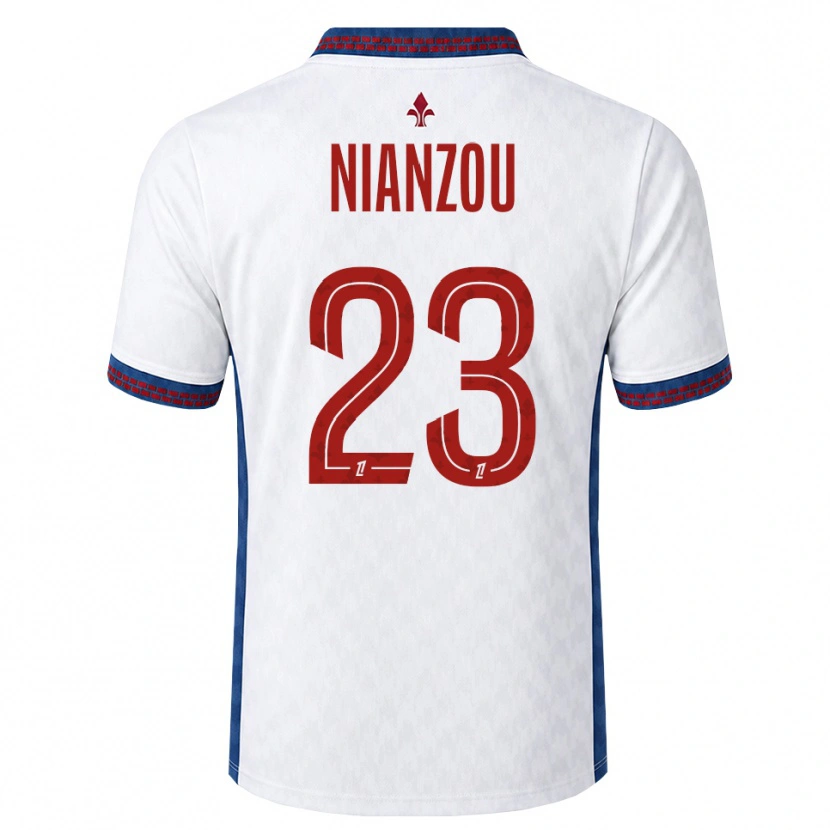 Danxen Homem Camisola Tanguy Nianzou #23 Vermelho Branco Azul Alternativa 2026/27 Camisa Brasil
