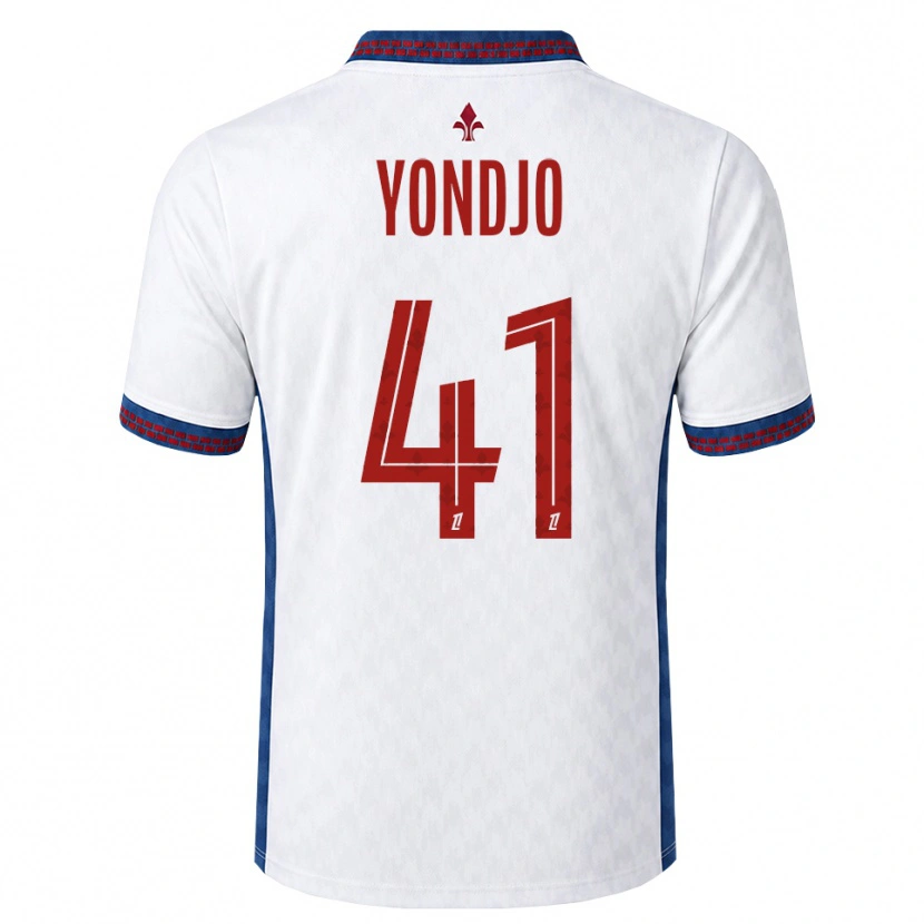 Danxen Homem Camisola Angel Yondjo Matah #41 Vermelho Branco Azul Alternativa 2026/27 Camisa Brasil