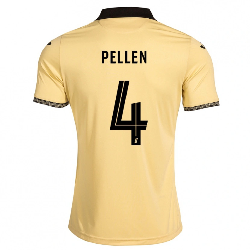 Danxen Homem Camisola Louise Pellen #4 Branco Navajo Preto Alternativa 2026/27 Camisa Brasil