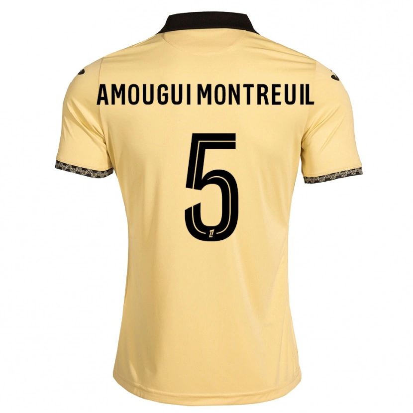 Danxen Homem Camisola Maceo Amougui Montreuil #5 Branco Navajo Preto Alternativa 2026/27 Camisa Brasil