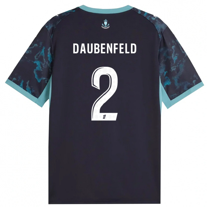 Danxen Homem Camisola Lucas Daubenfeld #2 Turquesa Pálida Branco Preto Alternativa 2026/27 Camisa Brasil