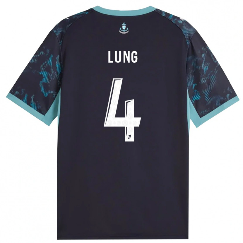 Danxen Homem Camisola Sacha Lung #4 Turquesa Pálida Branco Preto Alternativa 2026/27 Camisa Brasil