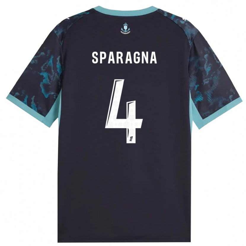 Danxen Homem Camisola Stéphane Sparagna #4 Turquesa Pálida Branco Preto Alternativa 2026/27 Camisa Brasil