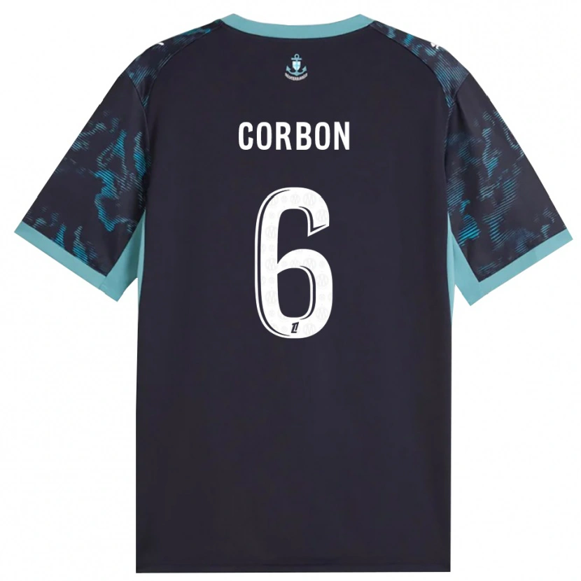 Danxen Homem Camisola Max Corbon #6 Turquesa Pálida Branco Preto Alternativa 2026/27 Camisa Brasil