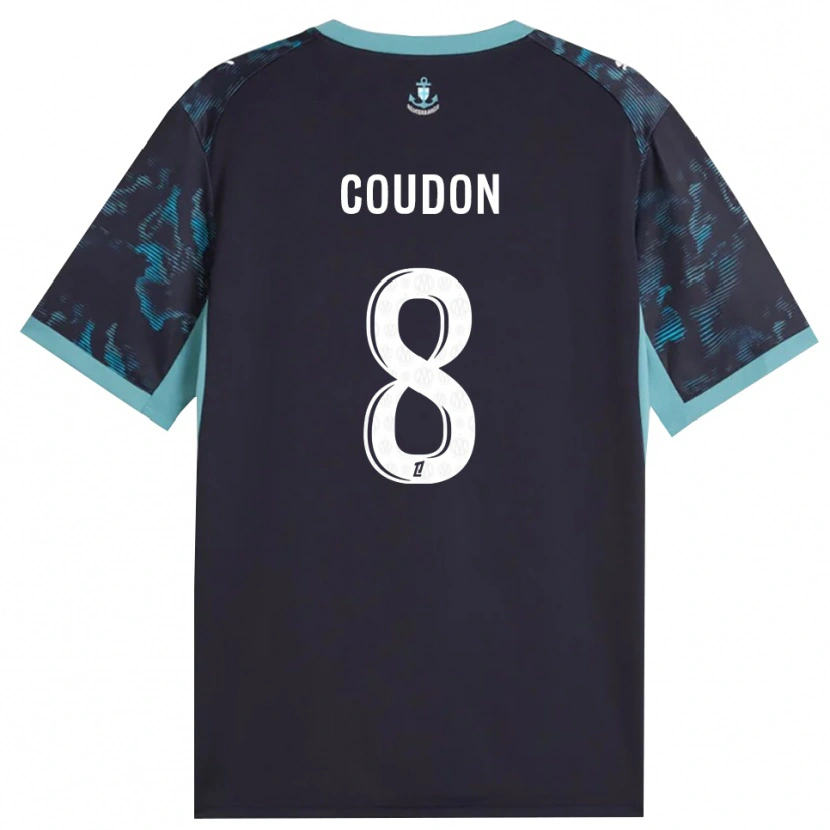Danxen Homem Camisola Marine Coudon #8 Turquesa Pálida Branco Preto Alternativa 2026/27 Camisa Brasil