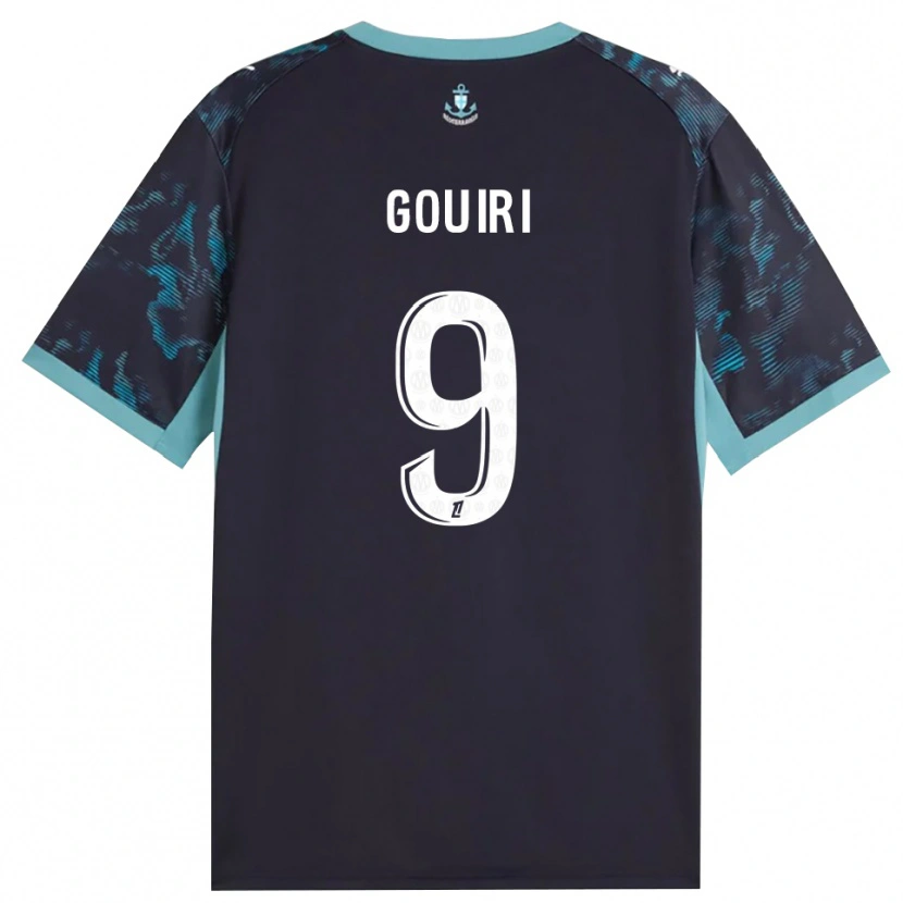 Danxen Homem Camisola Amine Gouiri #9 Turquesa Pálida Branco Preto Alternativa 2026/27 Camisa Brasil